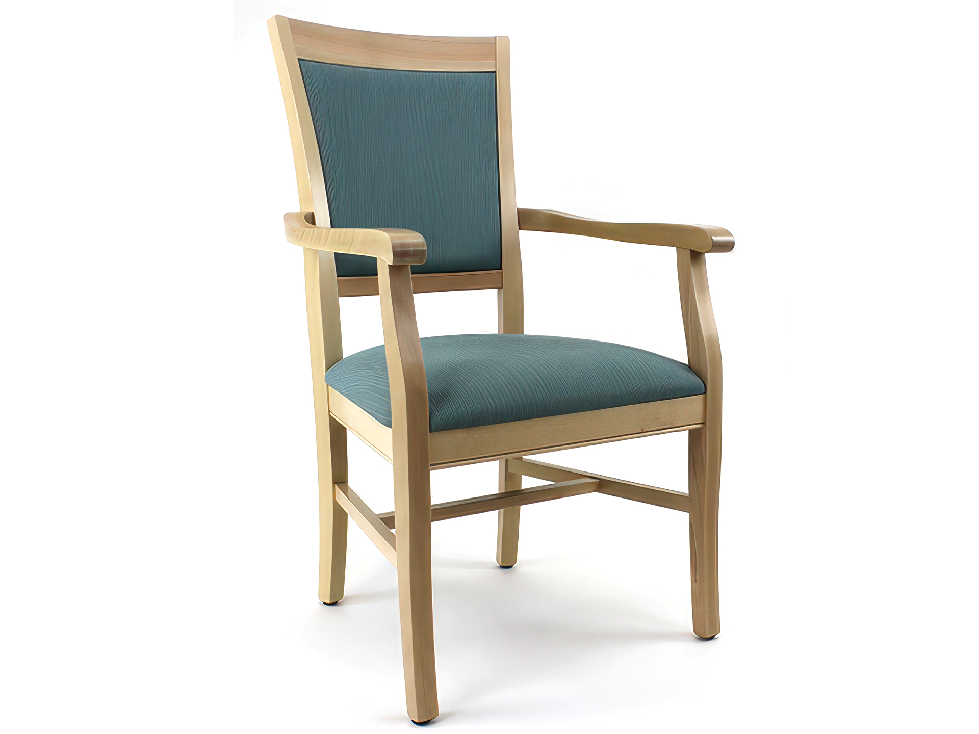 Classic Arm Dining Chair with Upholstered Back