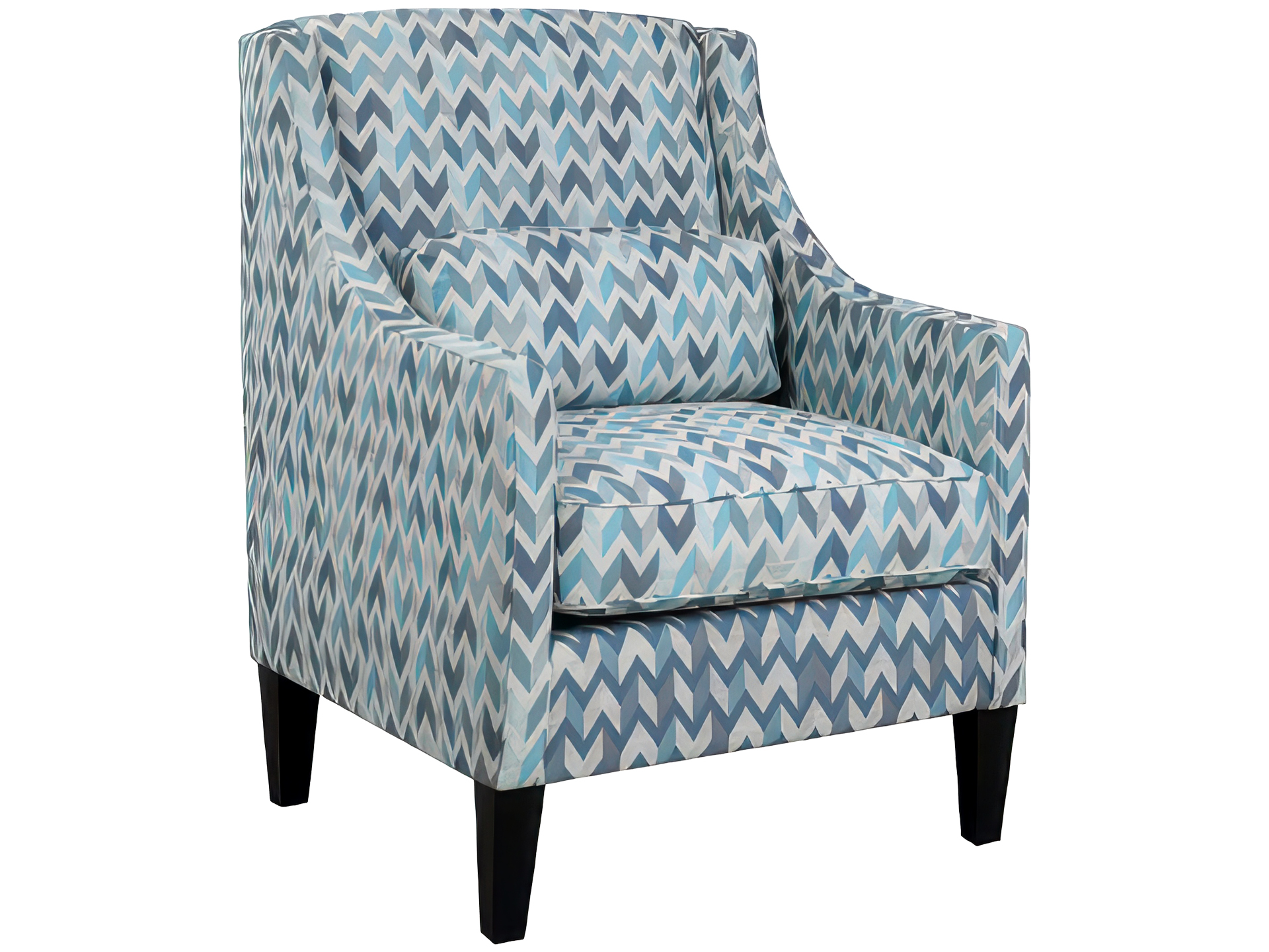 Chevron Print Lounge Chair